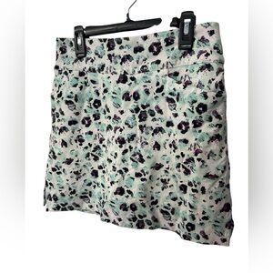 Lady Hagan Women’s Athletic Golf Skort Printed in Mint Leopard Size Small